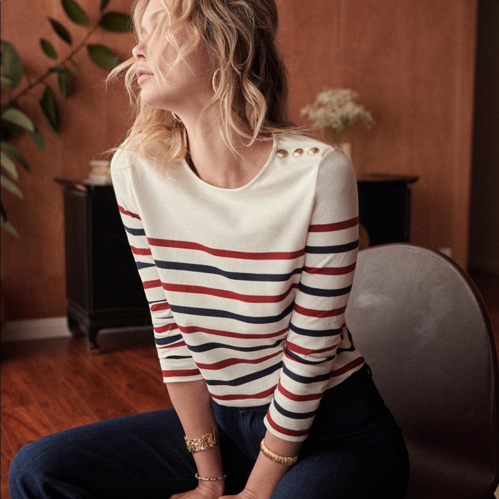 Sézane Loïc Striped Shirt